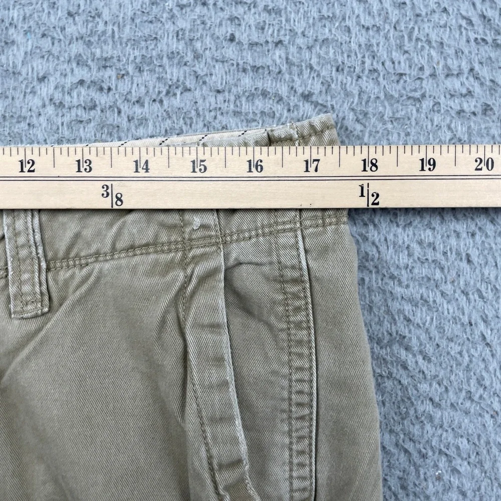 American Eagle Pants Mens 34x32 Tan AE Khaki Straight Distressed Chino Cotton